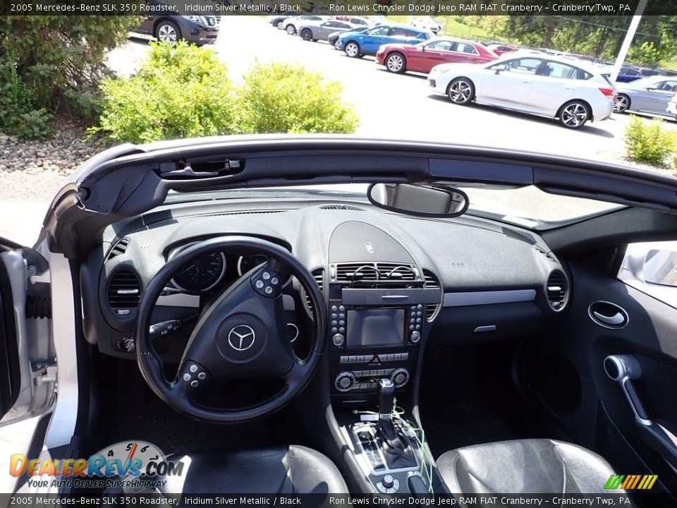 2005 Mercedes-Benz SLK 350 Roadster Iridium Silver Metallic / Black Photo #18