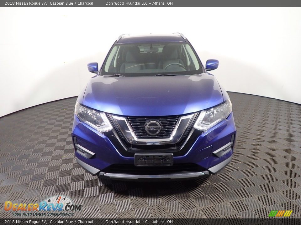 2018 Nissan Rogue SV Caspian Blue / Charcoal Photo #5