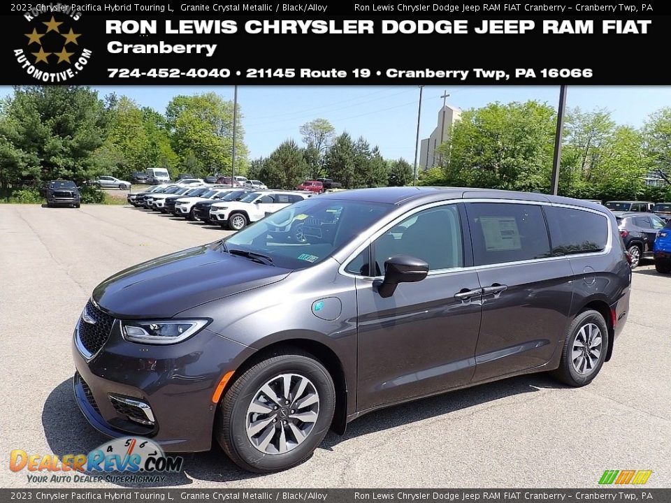 2023 Chrysler Pacifica Hybrid Touring L Granite Crystal Metallic / Black/Alloy Photo #1