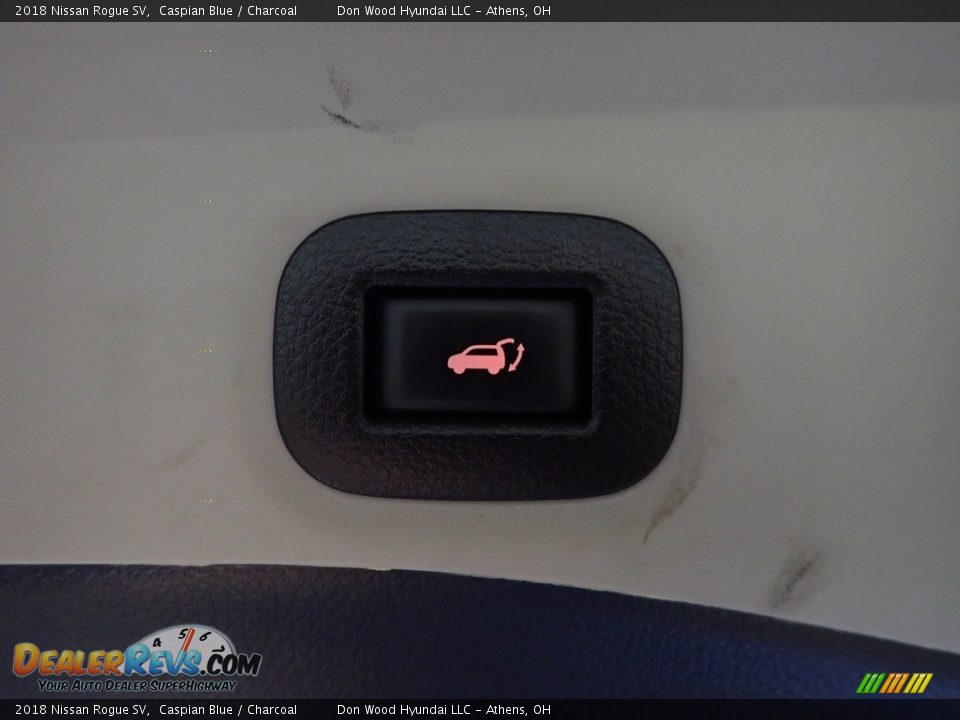 2018 Nissan Rogue SV Caspian Blue / Charcoal Photo #15