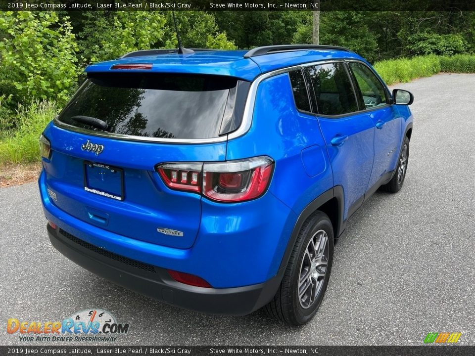 2019 Jeep Compass Latitude Laser Blue Pearl / Black/Ski Gray Photo #7