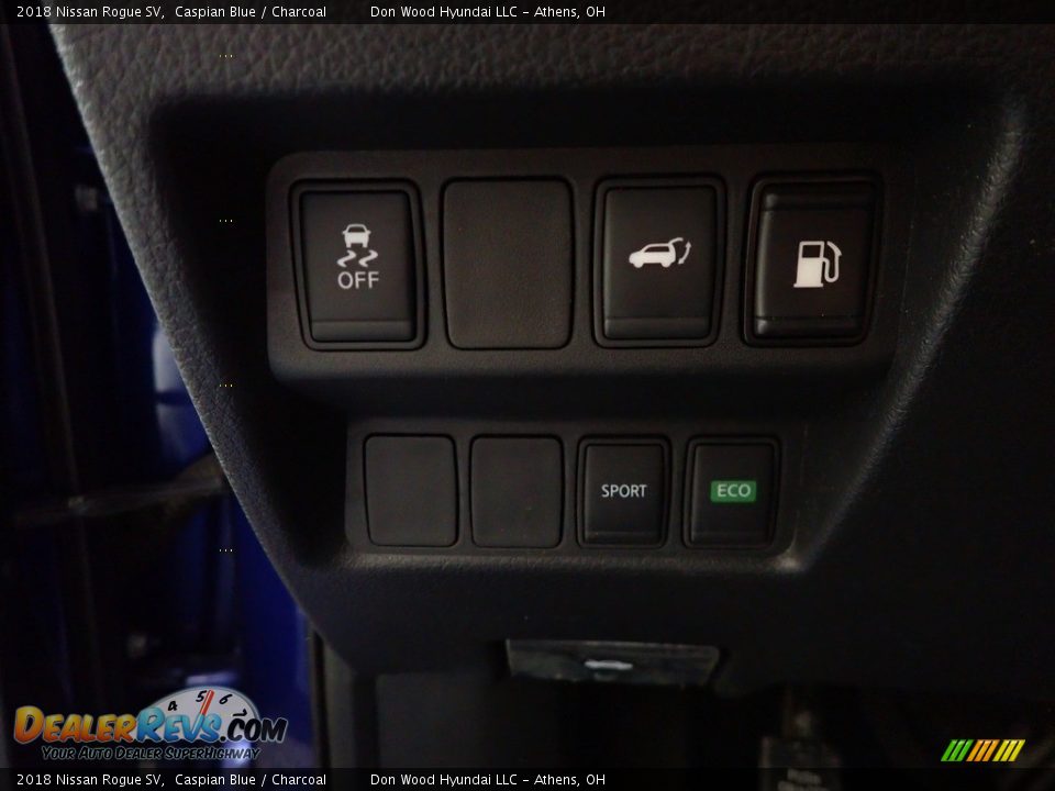 2018 Nissan Rogue SV Caspian Blue / Charcoal Photo #29