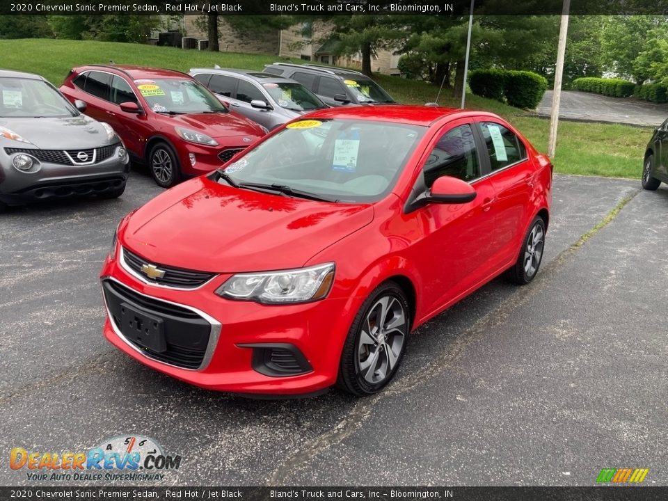 2020 Chevrolet Sonic Premier Sedan Red Hot / Jet Black Photo #2