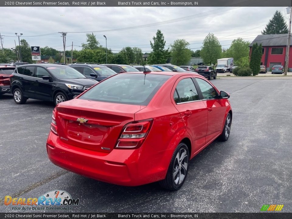 2020 Chevrolet Sonic Premier Sedan Red Hot / Jet Black Photo #3