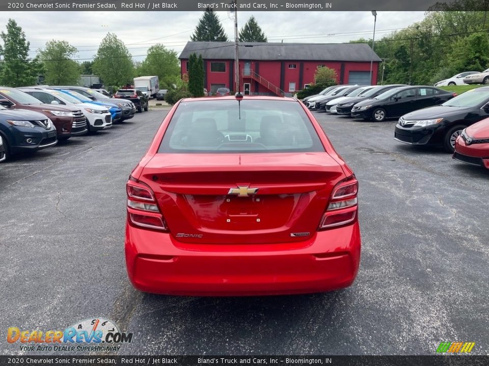 2020 Chevrolet Sonic Premier Sedan Red Hot / Jet Black Photo #4