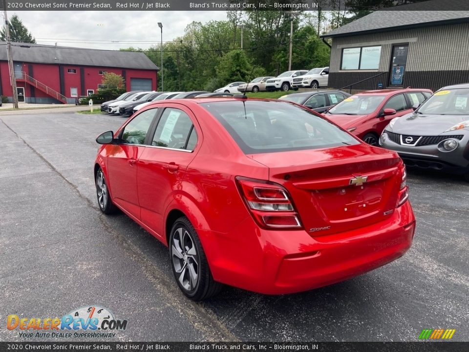 2020 Chevrolet Sonic Premier Sedan Red Hot / Jet Black Photo #5