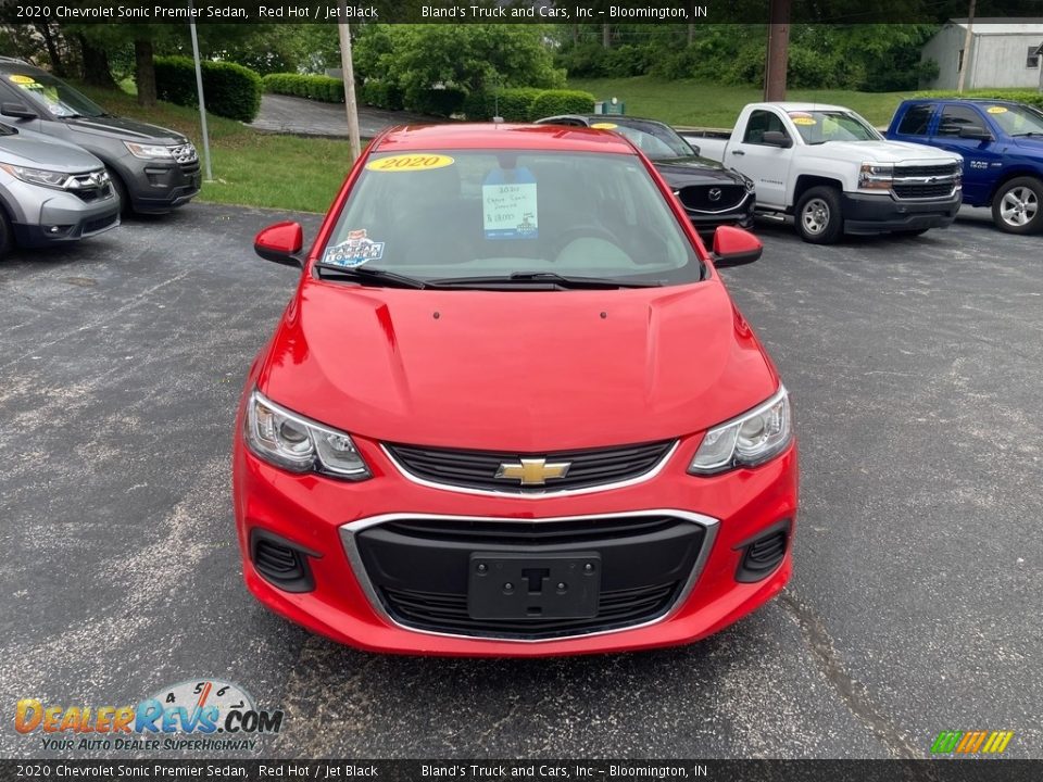 2020 Chevrolet Sonic Premier Sedan Red Hot / Jet Black Photo #7