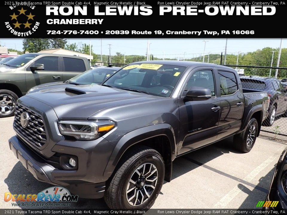 2021 Toyota Tacoma TRD Sport Double Cab 4x4 Magnetic Gray Metallic / Black Photo #1