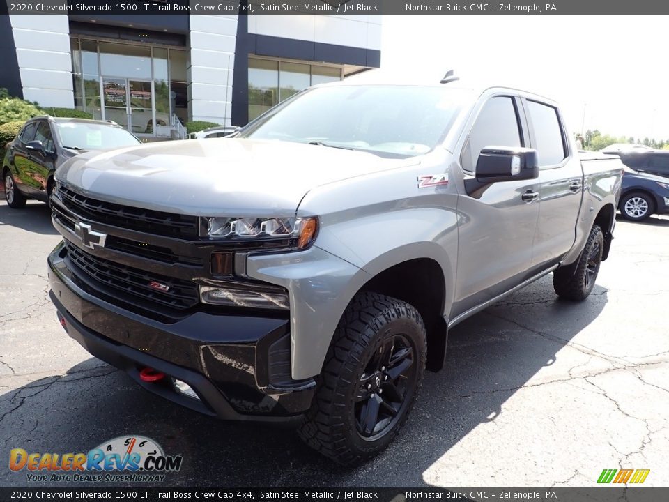 2020 Chevrolet Silverado 1500 LT Trail Boss Crew Cab 4x4 Satin Steel Metallic / Jet Black Photo #12