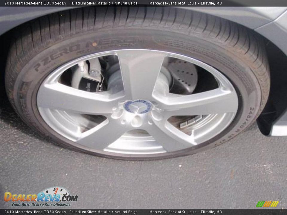 2010 Mercedes-Benz E 350 Sedan Palladium Silver Metallic / Natural Beige Photo #4