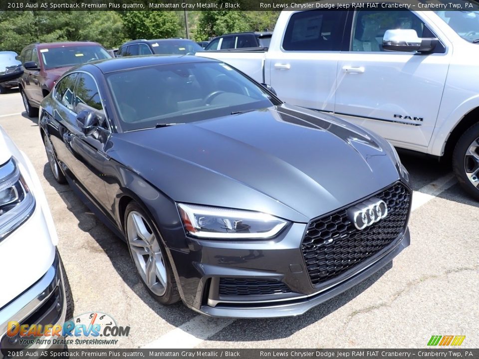 2018 Audi A5 Sportback Premium Plus quattro Manhattan Gray Metallic / Black Photo #3