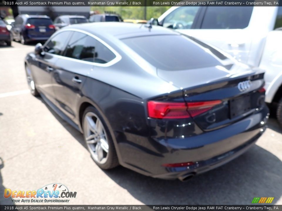 2018 Audi A5 Sportback Premium Plus quattro Manhattan Gray Metallic / Black Photo #4