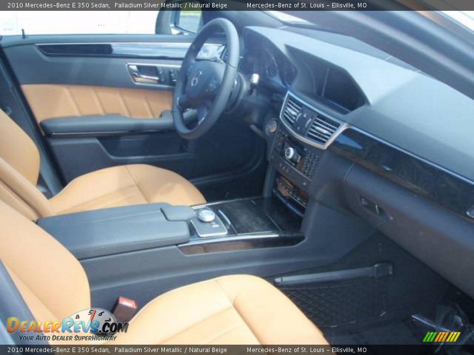 2010 Mercedes-Benz E 350 Sedan Palladium Silver Metallic / Natural Beige Photo #5