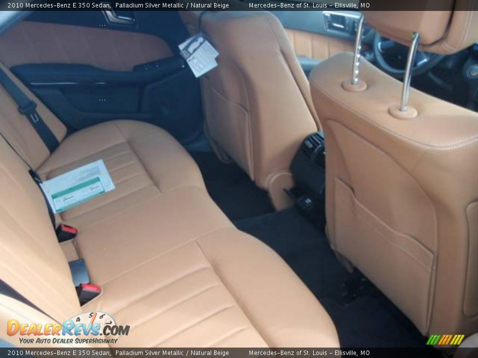 2010 Mercedes-Benz E 350 Sedan Palladium Silver Metallic / Natural Beige Photo #6