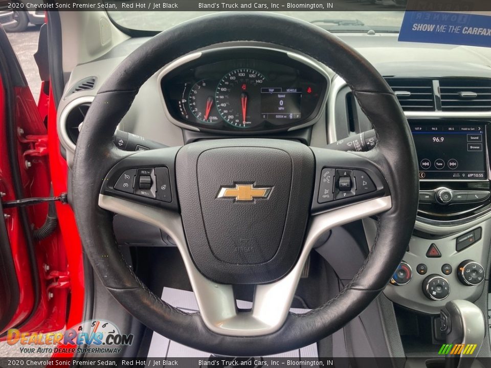 2020 Chevrolet Sonic Premier Sedan Red Hot / Jet Black Photo #18