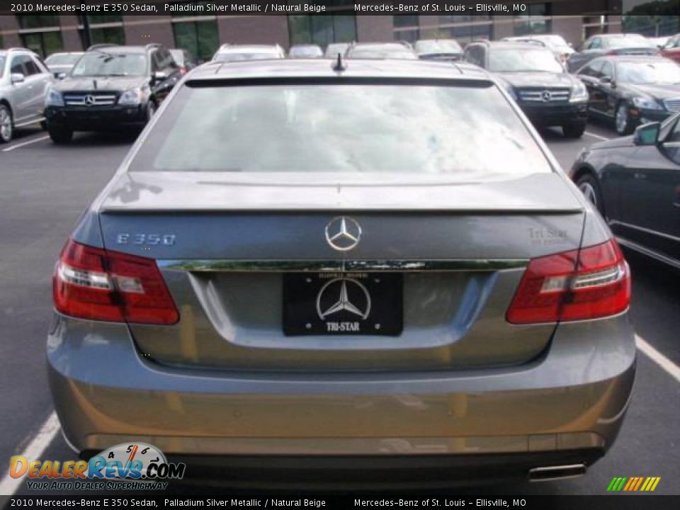 2010 Mercedes-Benz E 350 Sedan Palladium Silver Metallic / Natural Beige Photo #7