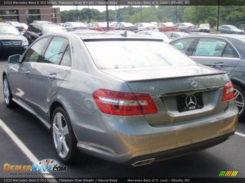 2010 Mercedes-Benz E 350 Sedan Palladium Silver Metallic / Natural Beige Photo #8