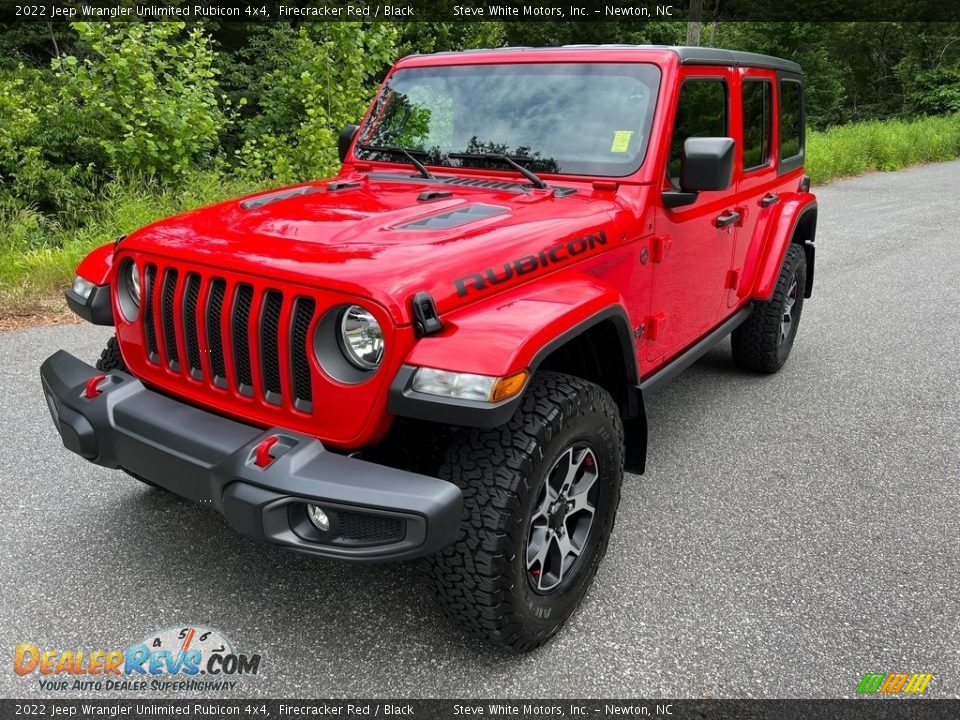 2022 Jeep Wrangler Unlimited Rubicon 4x4 Firecracker Red / Black Photo #2