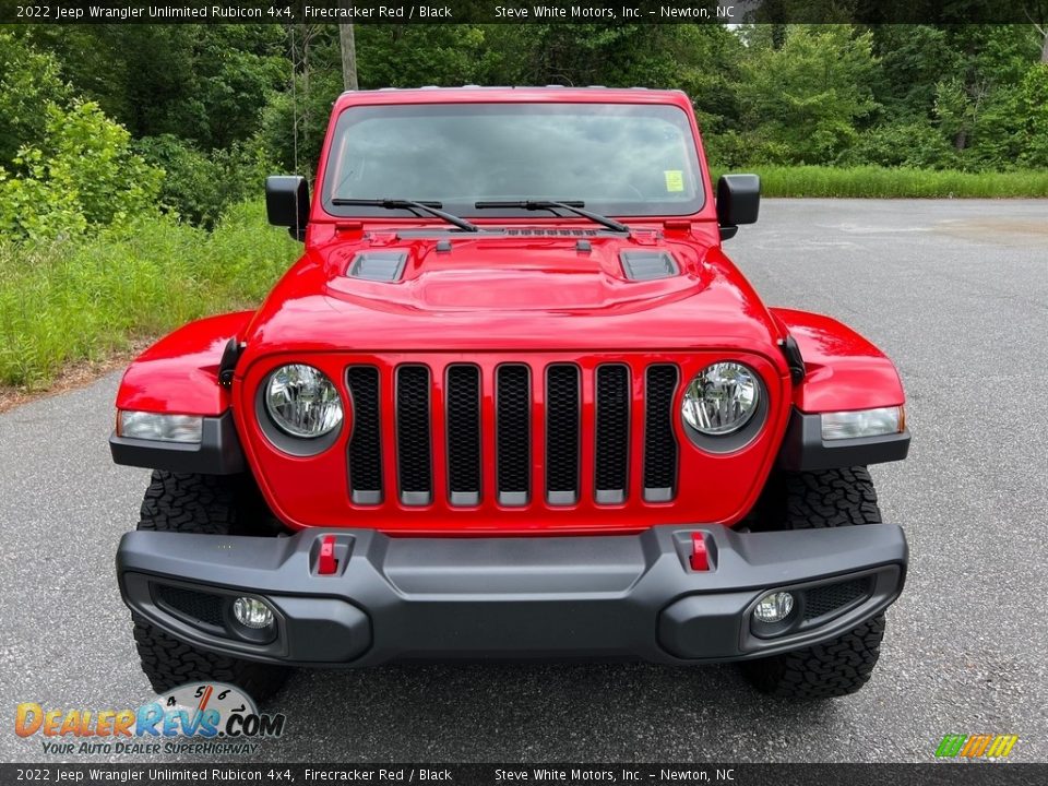 2022 Jeep Wrangler Unlimited Rubicon 4x4 Firecracker Red / Black Photo #3