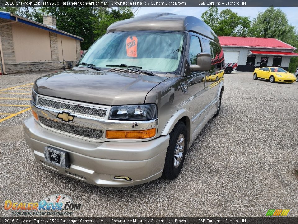 2016 Chevrolet Express 2500 Passenger Conversion Van Brownstone Metallic / Custom Light Brown Photo #3