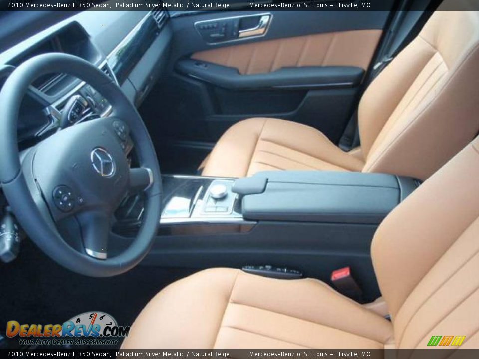 2010 Mercedes-Benz E 350 Sedan Palladium Silver Metallic / Natural Beige Photo #11