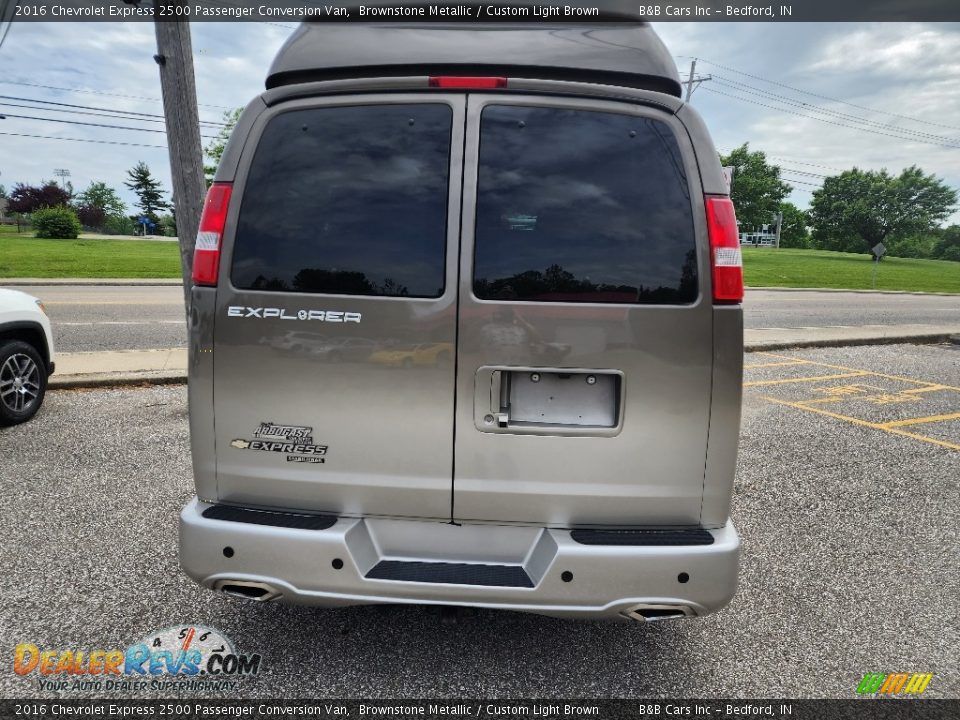 2016 Chevrolet Express 2500 Passenger Conversion Van Brownstone Metallic / Custom Light Brown Photo #6