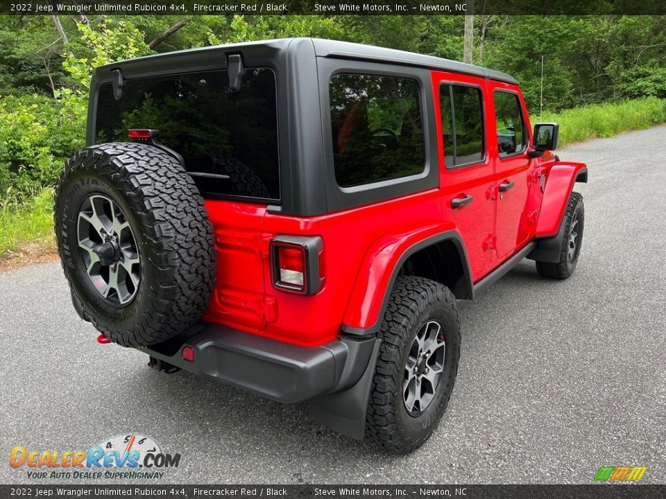 2022 Jeep Wrangler Unlimited Rubicon 4x4 Firecracker Red / Black Photo #6