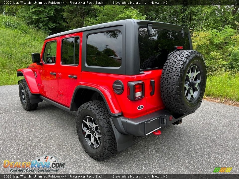 2022 Jeep Wrangler Unlimited Rubicon 4x4 Firecracker Red / Black Photo #8