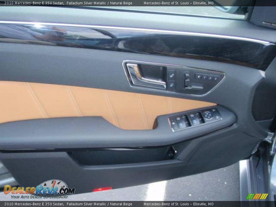 2010 Mercedes-Benz E 350 Sedan Palladium Silver Metallic / Natural Beige Photo #12