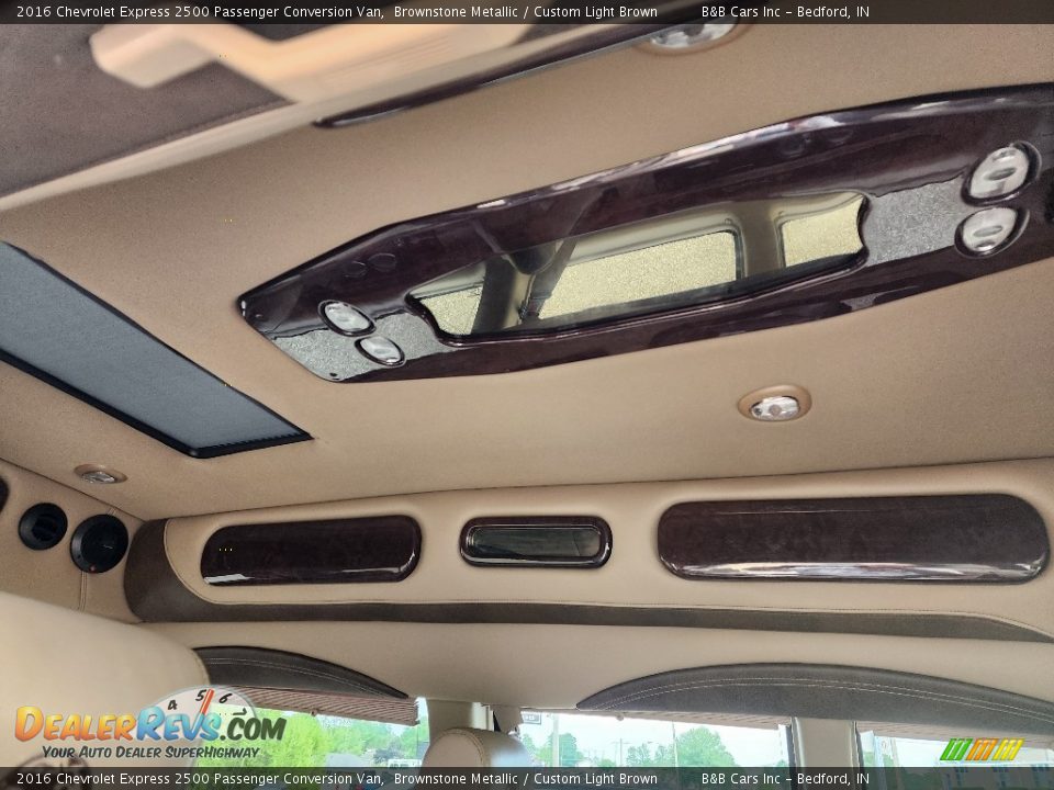 2016 Chevrolet Express 2500 Passenger Conversion Van Brownstone Metallic / Custom Light Brown Photo #10