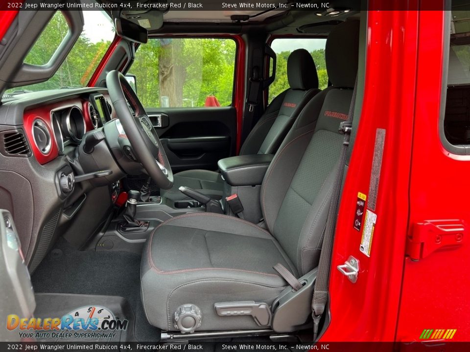 Black Interior - 2022 Jeep Wrangler Unlimited Rubicon 4x4 Photo #10