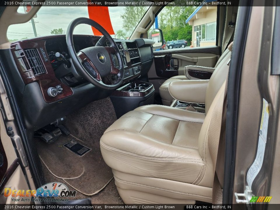 Custom Light Brown Interior - 2016 Chevrolet Express 2500 Passenger Conversion Van Photo #16