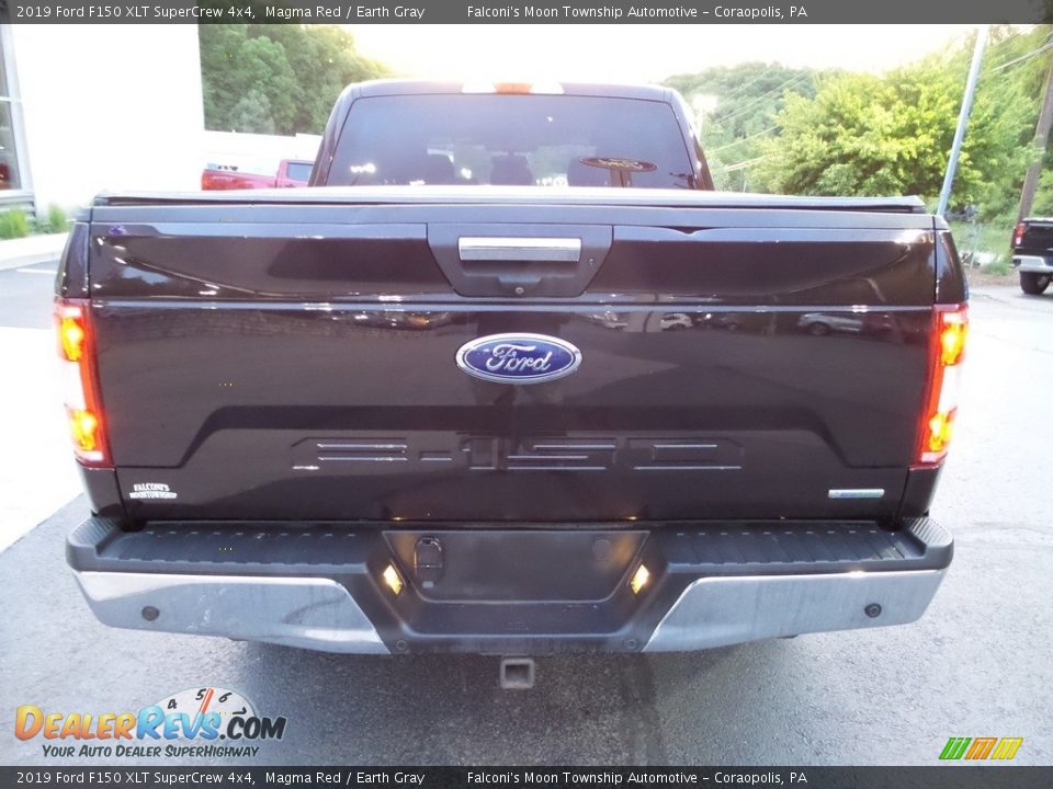 2019 Ford F150 XLT SuperCrew 4x4 Magma Red / Earth Gray Photo #3