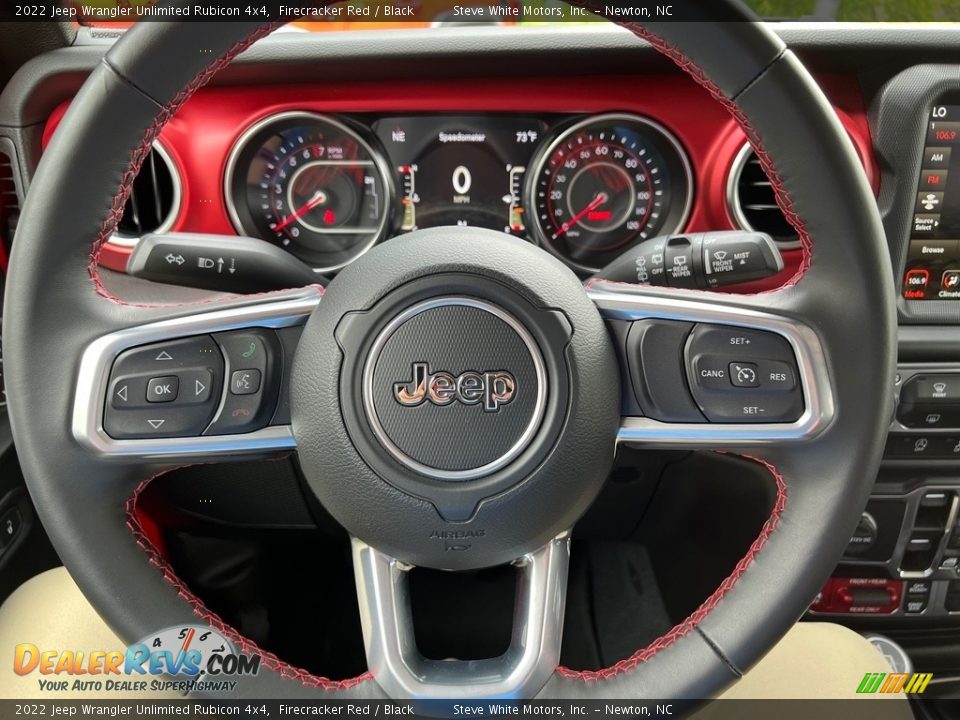2022 Jeep Wrangler Unlimited Rubicon 4x4 Steering Wheel Photo #19