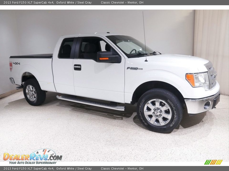 2013 Ford F150 XLT SuperCab 4x4 Oxford White / Steel Gray Photo #1