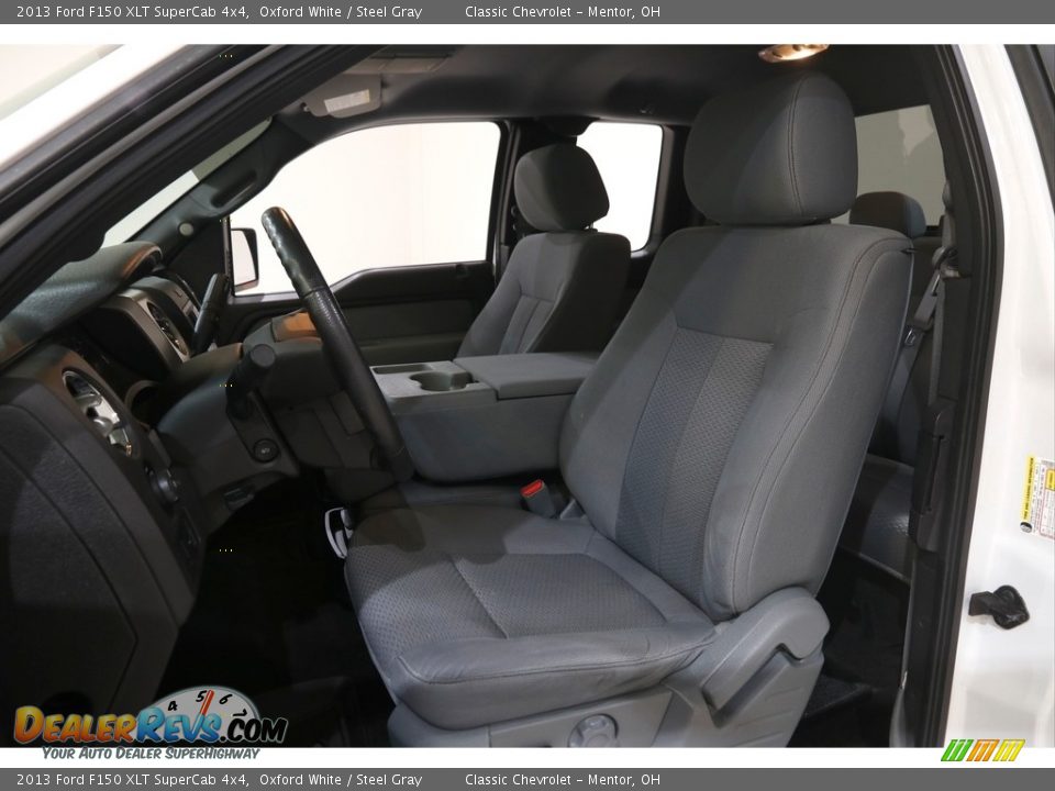 2013 Ford F150 XLT SuperCab 4x4 Oxford White / Steel Gray Photo #6