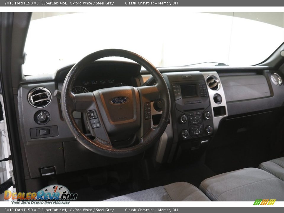 2013 Ford F150 XLT SuperCab 4x4 Oxford White / Steel Gray Photo #7