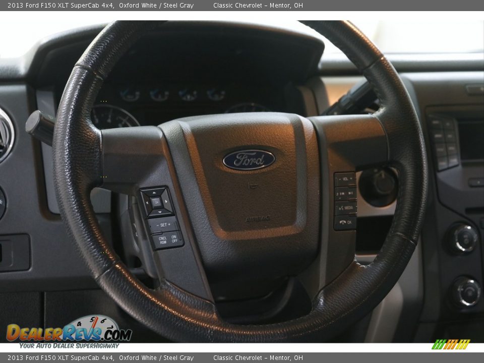 2013 Ford F150 XLT SuperCab 4x4 Oxford White / Steel Gray Photo #8