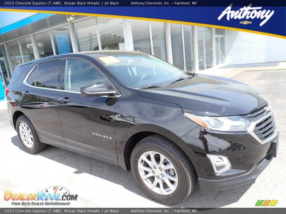 2020 Chevrolet Equinox LT AWD Mosaic Black Metallic / Jet Black Photo #1