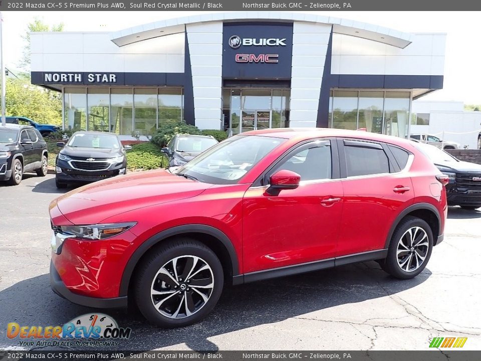 2022 Mazda CX-5 S Premium Plus AWD Soul Red Crystal Metallic / Black Photo #1