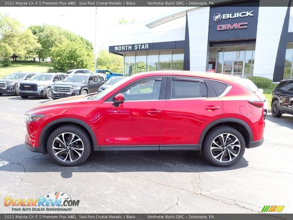 2022 Mazda CX-5 S Premium Plus AWD Soul Red Crystal Metallic / Black Photo #2