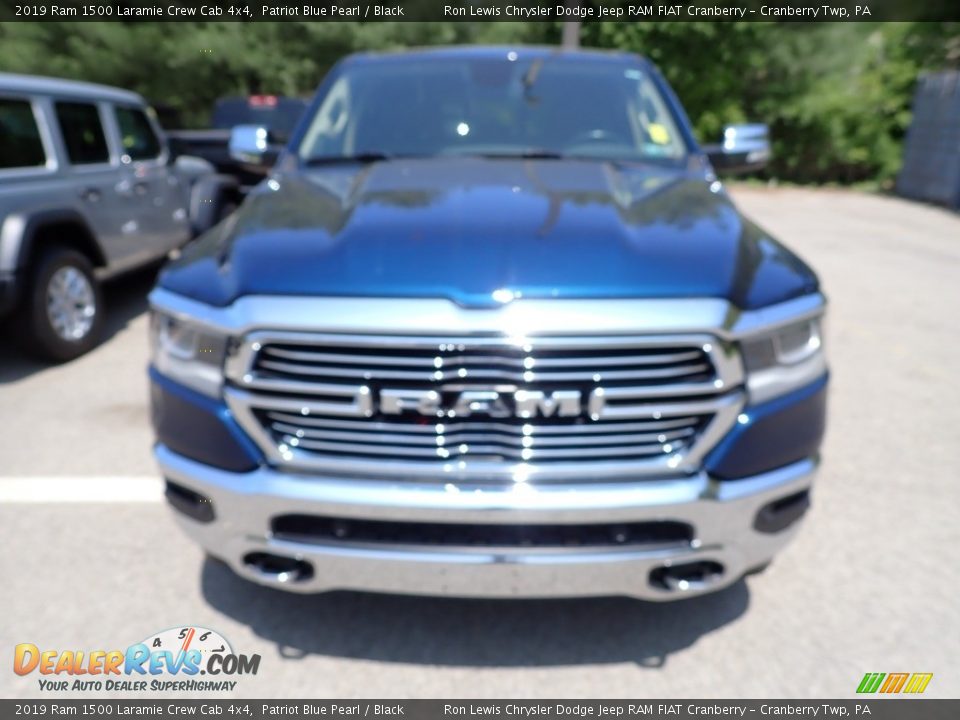 2019 Ram 1500 Laramie Crew Cab 4x4 Patriot Blue Pearl / Black Photo #2