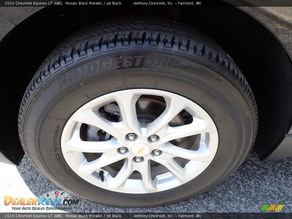 2020 Chevrolet Equinox LT AWD Mosaic Black Metallic / Jet Black Photo #10