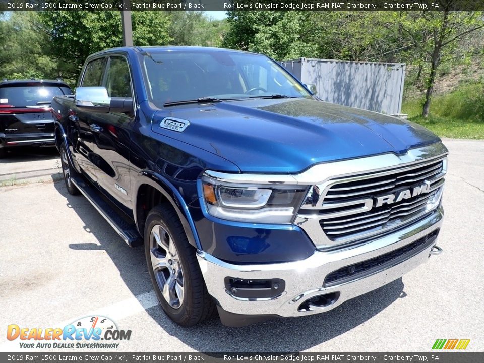 2019 Ram 1500 Laramie Crew Cab 4x4 Patriot Blue Pearl / Black Photo #3