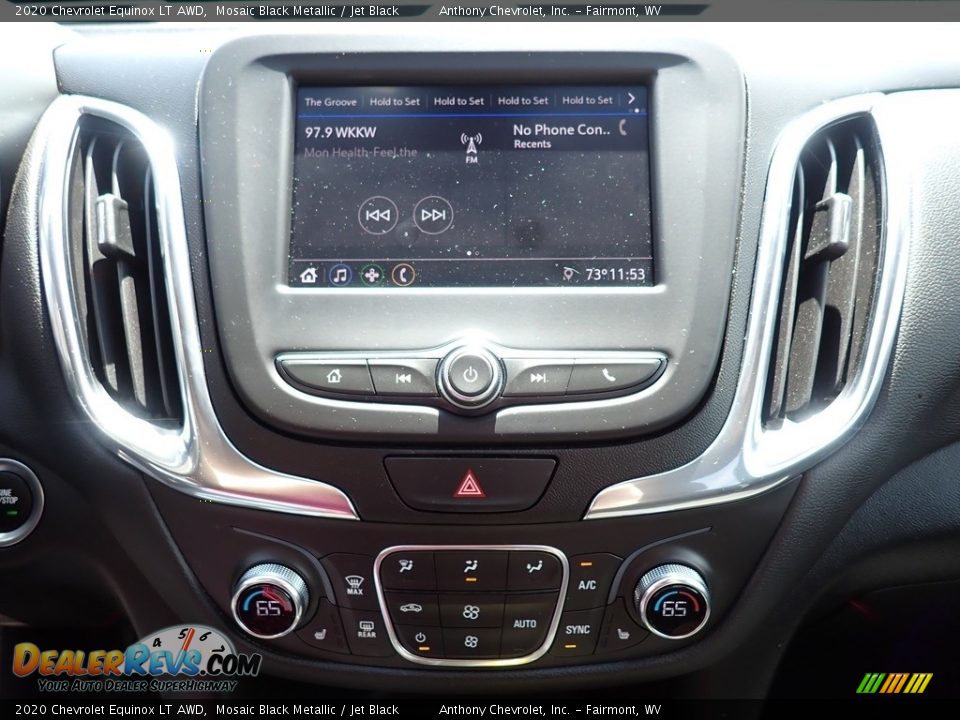 2020 Chevrolet Equinox LT AWD Mosaic Black Metallic / Jet Black Photo #19