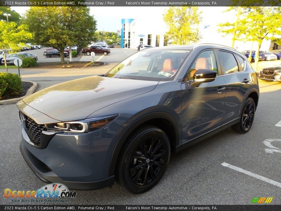 2023 Mazda CX-5 S Carbon Edition AWD Polymetal Gray / Red Photo #7