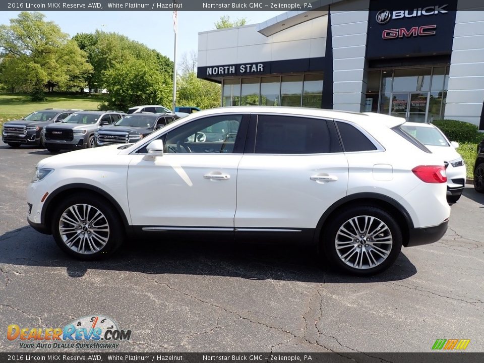 2016 Lincoln MKX Reserve AWD White Platinum / Hazelnut Photo #2