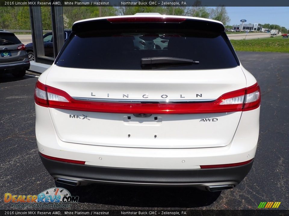 2016 Lincoln MKX Reserve AWD White Platinum / Hazelnut Photo #5