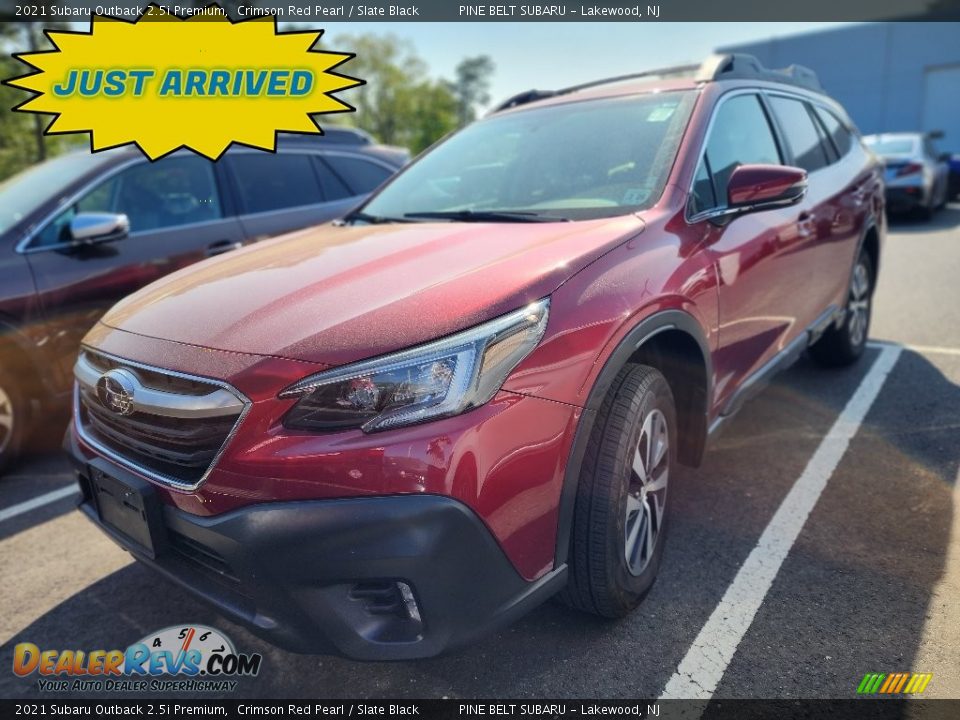 2021 Subaru Outback 2.5i Premium Crimson Red Pearl / Slate Black Photo #1