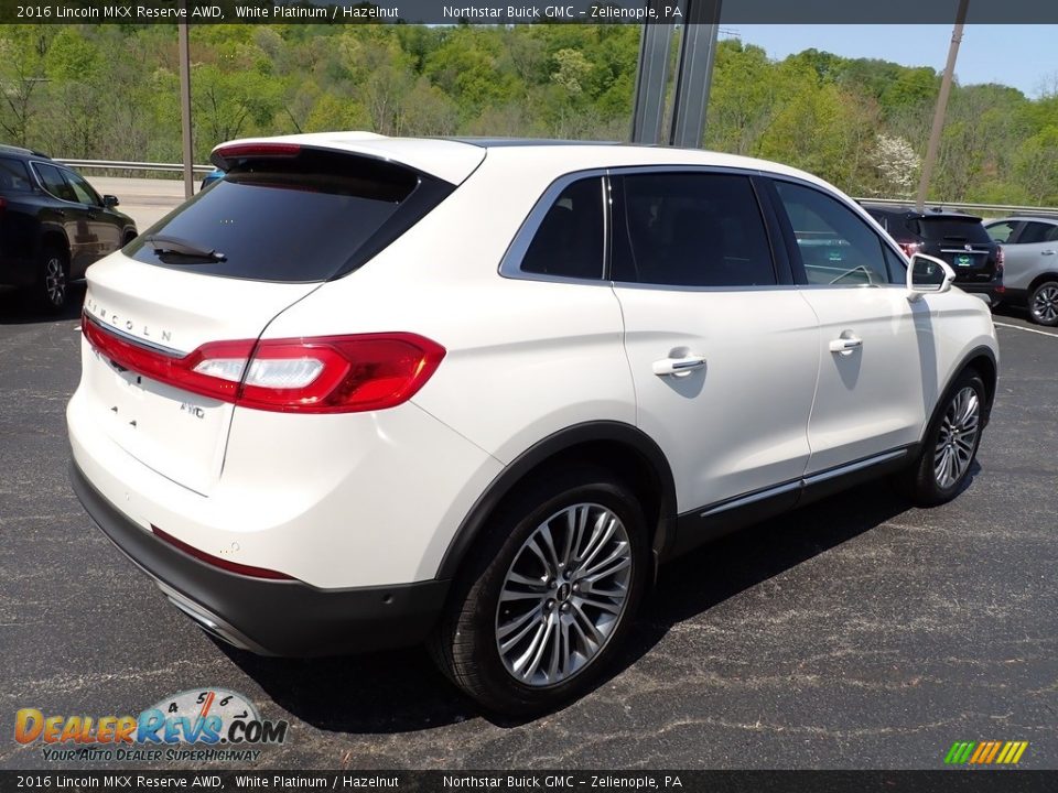 2016 Lincoln MKX Reserve AWD White Platinum / Hazelnut Photo #7